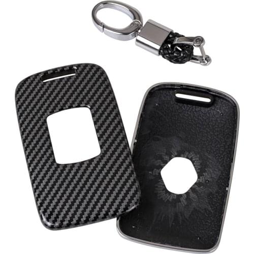 On salling! Carbon Fiber Car Key Case Keychain Case For Renault Kadjar Megane Koleos accessories Wholesale Quick delivery CSV