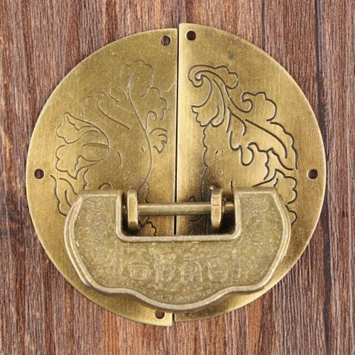 Antique Furniture Hardware Set Toggle Latch Hasp Buckle Clasp Decorative Chinese Old Padlock Lock For Jewelry Wooden Box