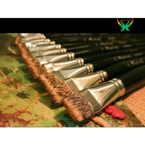 Genuine Raphael fine badger hair professional oil brush imported from France, acrylic brush 877, artists brush, art pen