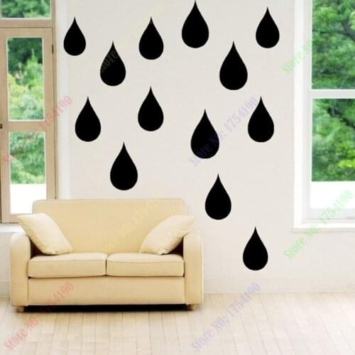 New Little Raindrop Wall Sticker Wall Decal, Removable DIY home decoration art Wall decors