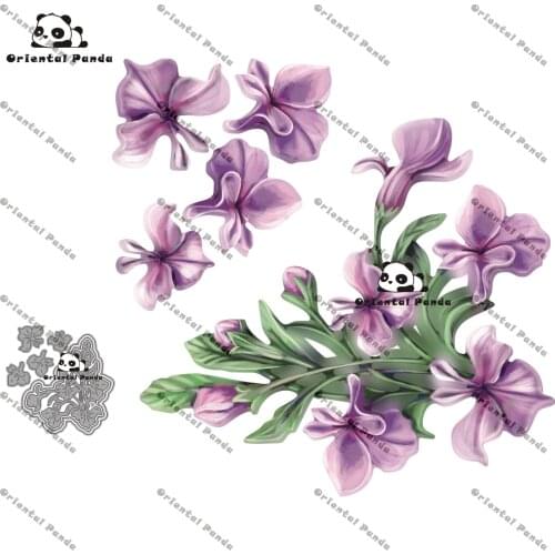 New Dies 2021 Camper Van Metal LobeliaDies diy Dies photo album cutting die Scg new die for cuttinrapbooking Stecil 2021Flower