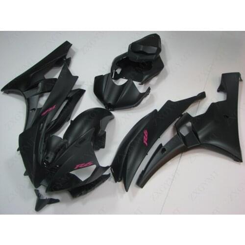 Full Body Kits YZF600 R6 2006 - 2007 Matte Black Fairing Kits for YAMAHA YZFR6 06 Fairings YZFR6 06