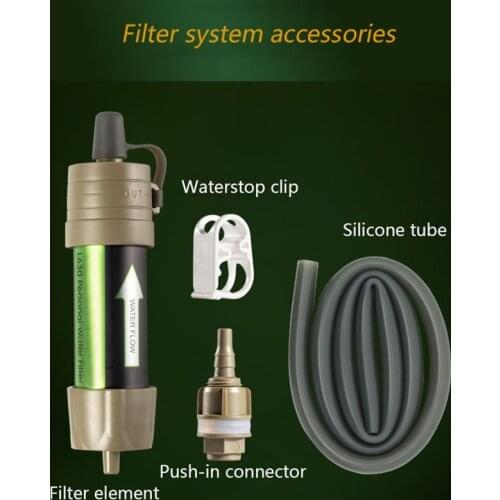 Portable Water Filter Personal Outdoor Hiking Travel Camping L630 Purified Water Filter Straw Survival or Emergency Supplies