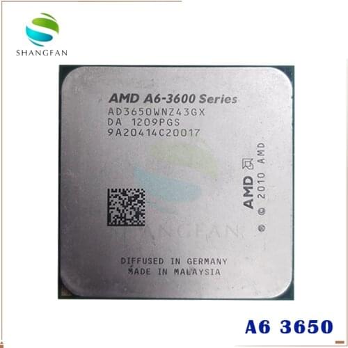 AMD A6-3600 A6 3650 A6-3650 2.6GHz 100W Quad-Core CPU Processor AD3650WNZ43GX Socket FM1/ 905pin