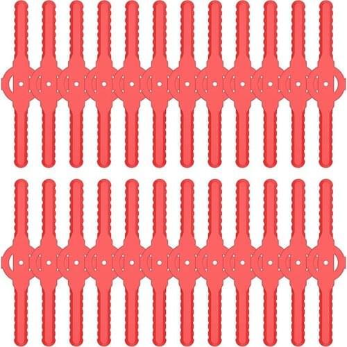 String Trimmer Head Blades Replace , 24 PC Plastic Cutter Blades Replacement for Cordless Grass Trimmer