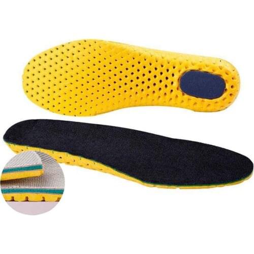 3 Pairs of Sport Shock Absorbing Insoles Stretch Soft Deodorant Running Cushions Breathable Sweat Men Women Insoles For Sneakers