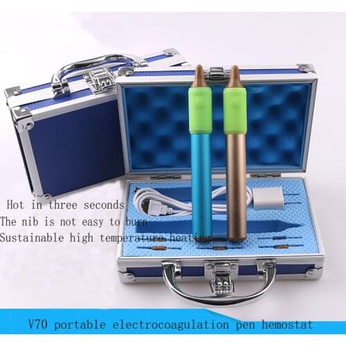V70 Electrocoagulation Pen Hemostatic Device Double Eyelid Cut Eyebrow Beauty Plastic Surgery Rechargeable Tool