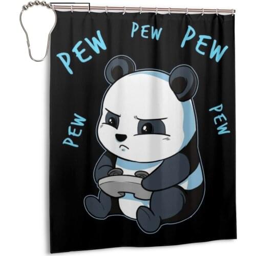 3D Pew Pew Madafakas Fabric Waterproof Shower Curtain Curtains Shower For Bathroom Bathing Cover Large Wide Extra
