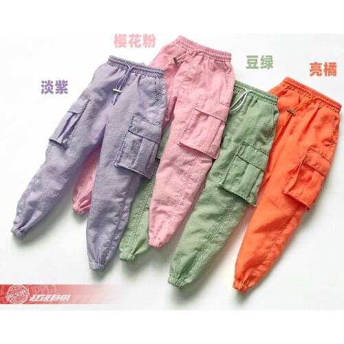 1/6 Female Doll Sports Set Woman Clothing Accessories Casual Pants Overalls Hip Hop Pants Harem Pants for 12" Action Figure Body