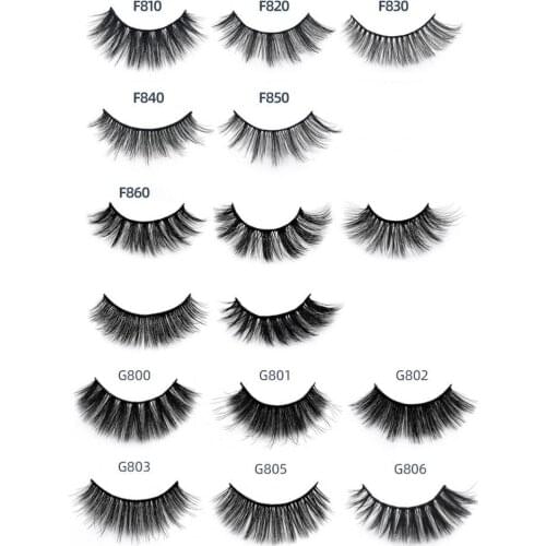 1 Box Simulation Eyelashes Eco-friendly Realistic Looking Faux Mink Hair Natural Look Mink Flase Lashes for Women