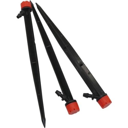 Adjustable Garden Irrigation 8 Holes Dripper 18cm Bracket 360 Degree Spike Garden Irrigation Watering Sprinklers 200 Pcs