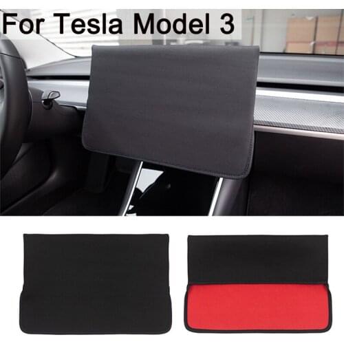 Car Central Control Navigation Screen Cover For Tesla Model 3 Auto Interior Sunshade Screen Protector Screen Dust Cover