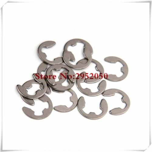 Free shipping 200PCS Stainless Steel E-Clip Assortment Kit 1.5 2 3 4 5 6 7 8 9 10 mm Circlip