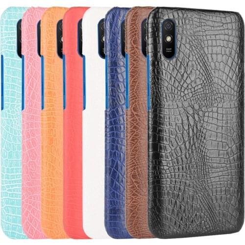 For Xiaomi Redmi 9A Case Redmi 9A Case Luxury Crocodile pattern PU leather Case For Xiaomi Redmi 9 A 9A Phone Case