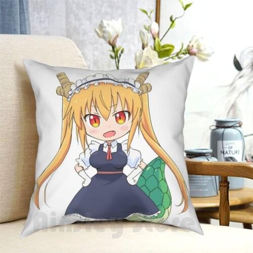 Miss KobayashiS Dragon Maid Pillow Case Printed Home Soft Throw Pillow Misskobayashisdragonmaid Mkdm Anime Popular