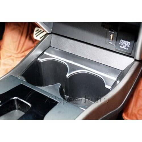 For Honda City 2014-17 Inner Water Cup Holder Cover Trim 2pcs Matt Car-styling