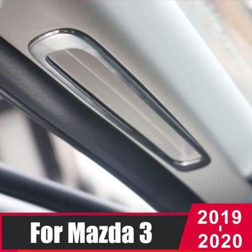 For Mazda 3 Axela 2019 2020 Stainless steel Car Front Condition outlet A Colum Decorative Frame Cover Trim Accessories