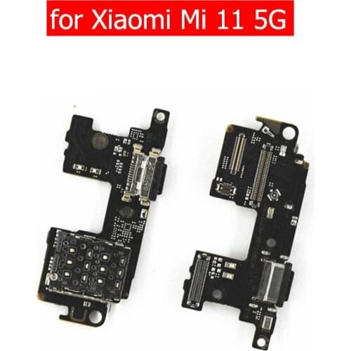 For Xiaomi Mi 11 5G USB Charger Connector Flex Cable Card Reader USB Charging Dock PCB Board Flex Cable Repair Spare Parts