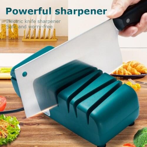 Electric Knife Sharpener Household Multi-Function Kitchen Knife Scissors Sharpening Stone Fully Automatickitchen Knife Sharpener