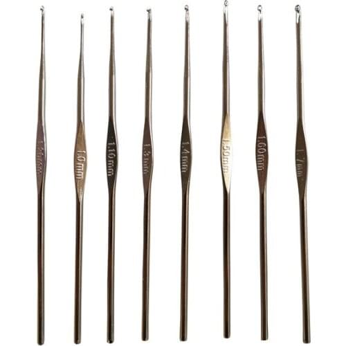 Crochet Hook 12CM 8pcs a set, size 1.0-1.7mm crafts crochet for DIY knitting/needlework
