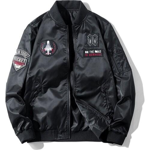 2021 New Mens Bomber Jacket Coat Male Embroidery 7XL Plus Size AB Wear Casual Pilot Outwear Jacket Streetwear Clothing