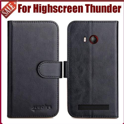 Hot! Highscreen Thunder Case New Arrival 6 Colors High Quality Flip Leather Protective Cover For Highscreen Thunder Phone Case