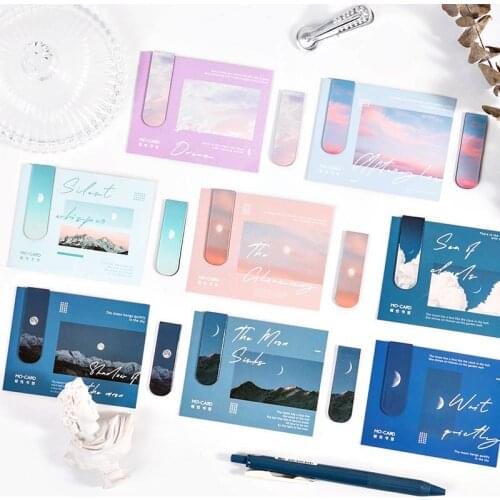 Moon Stars Magnet Magnetic Bookmarks Cute Magnet Page Markers Page Clips Bookmark For Student Office Reading Stationery