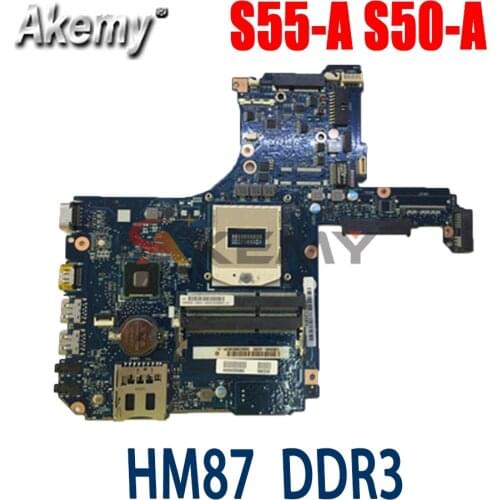 AKemy Laptop motherboard For TOSHIBA Satellite S50 S55 S55T HM87 Mainboard H000057670 H000067830 H000055980 SR17E