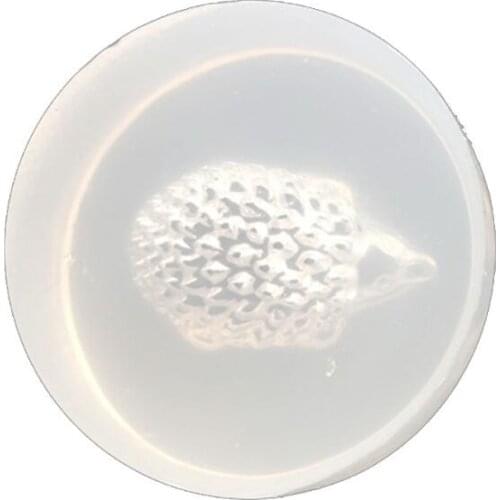 Mini Hedgehog Dog Pendant DIY Silicone Molds Resin Casting Jewelry Making Tools E56C
