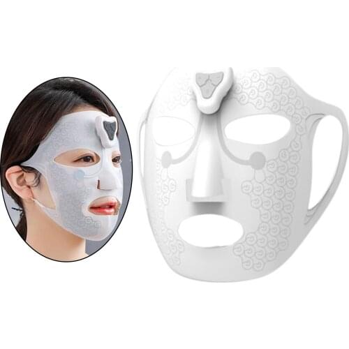 Soft Gel Mask Face Massager with Controller Acupoint Vibration Anti Wrinkles Skincare Tools