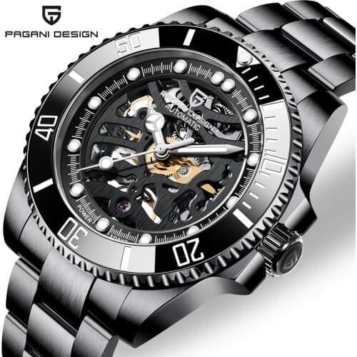 2020 New Skeleton Watch Men PAGANI DESIGN Luxury Mechanical Watches For Men Business Automatic Watch Men Sapphire crystal Clock