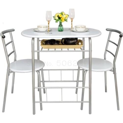 Small apartment dining table simple double table and chair combination balcony leisure table couple table kitchen small table