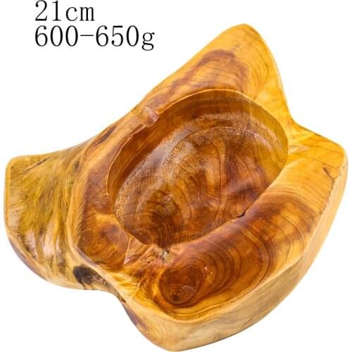 Retro Solid Wood Irregular Portable Ashtray Wood Craft Cigar Soot Collector Home Decor Ornaments Bar Smoking Room Accessories