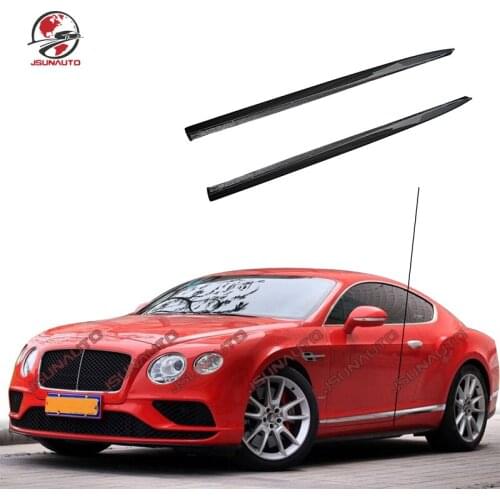 Fit For Bentley Continental GT 2016 2017 2018 Modified V8s Carbon Fiber Side Skirts Auto Body Kit Accessories