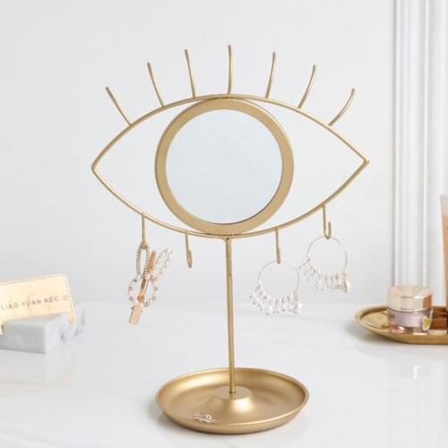 Jewellery Display Stand with Eye Mirror for Chains/Pendants/Rings/Earrings/Watches Jewellery Tray