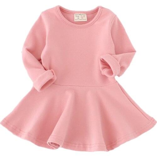 Baby Girls Casual Long Sleeve Dress For Newborn Infant Toddler Girl Birthday Princess Party Dress 1 year Newborn Clothes Costume