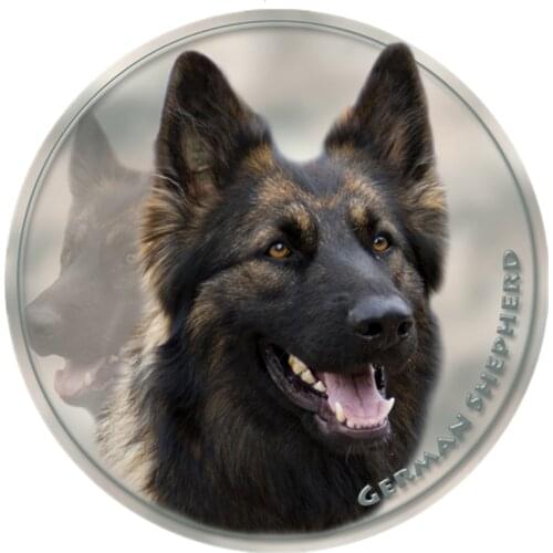 S40333# Various Sizes PVC Decal German Shepherd (Long Haired) Car Sticker Waterproof For Bumper Rear Window Laptop