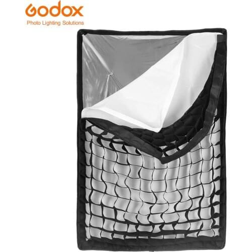 Godox softbox 60*90cm 24"x 35" Portable Rectangular Honeycomb Grid Softbox soft box with Bowens Mount for Studio Flash