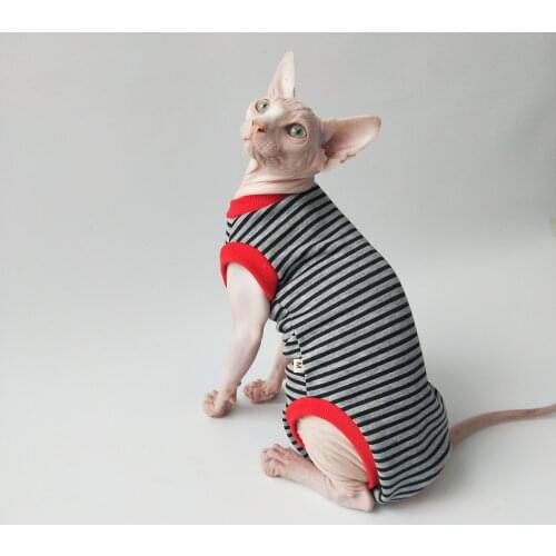 Hairless town Sphinx hairless cat Devon plus velvet thick warm sleeveless four-legged shirt