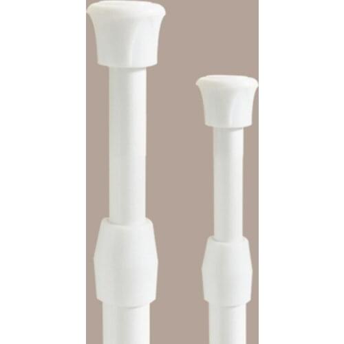 Extendable Tension Telescopic Pole Rod Hanger Spring Loaded Adjustable Bathroom Shower Curtain Rods Voile