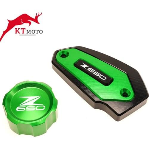 For KAWASAKI Z650 Z 650 z650 2017-2021 2020 Motorcycle CNC High quality Rear & Front Brake Fluid Reservoir Cap Cylinder cove