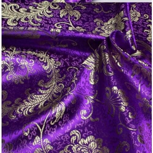 90cm*50cm Jacquard Damask Chinese Baby Clothes Kimono Hanfu Brocade Satin Phoenix Fabrics