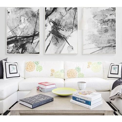 07G Modern Abstract Splash Ink A4 Canvas Art Painting Print Poster Picture Living Room Bedroom Home Wall Decoration Murals