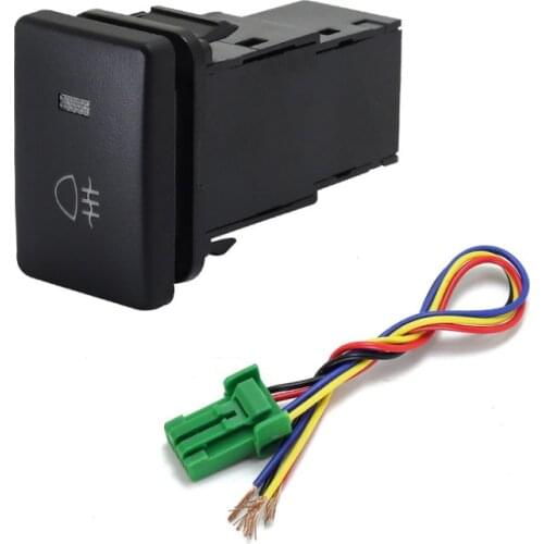 1PC Green LED BSM DRL LED Battery power supply Steering Sheel Switch Button For Toyota PRADO domineering 10-19