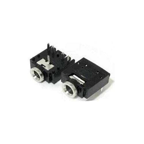 10PCS 5 Pin PCB Mount Female 3.5mm Stereo Jack Socket Connector PJ-307