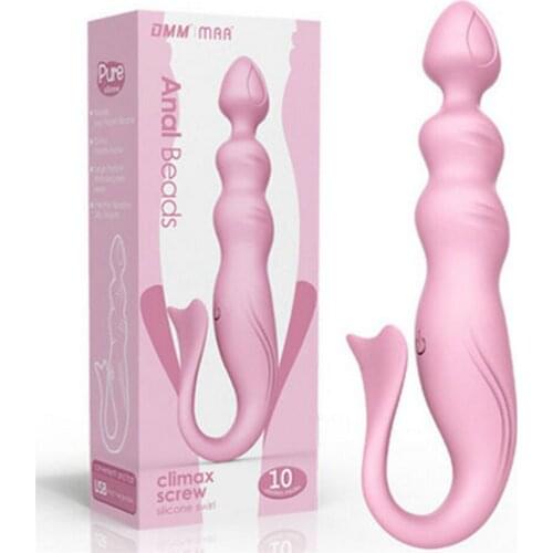10 Speed Vibrator Vagina Anal Masturbtor Clitoris Stimulation Device USB Mute Mermaid Fun Massage Vibrator For Couples