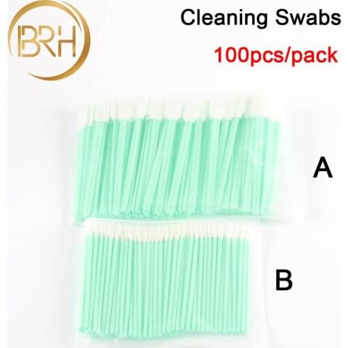 100pcs/pack Non Woven Cotton Swabs Dust-free Anti-static Cleaning Q-tips For Fiber Laser Machine Focus Lens Protection Windows