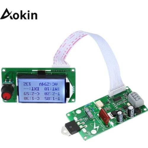 100A 40A lcd display Digital Double Pulse Encoder Spot Welder Welding Machine Transformer Controller Board Time Control Aokin