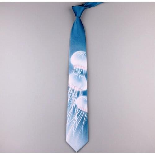 Free Shipping New Male 2020 mens Original design personality gift necktie sea mirror 7CM printing tie female student literary