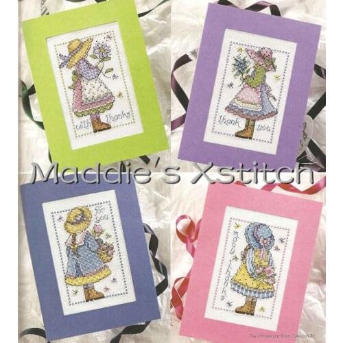 CD137 14ct Cross Stitch Kit Card Package Greeting Card Needlework Counted Cross-Stitching Kits Christmas Gift Thank Hevean Cards